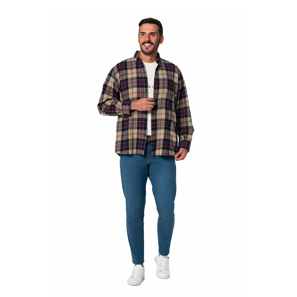 Camisa Leñadora Hombre Lec Lee Kaki